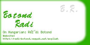 botond radi business card